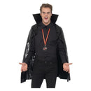 Costumes Australia Size Chart PVC Vampire Cape Adult Black
