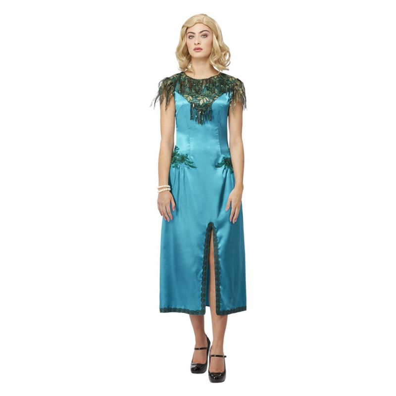 Costumes Australia Peaky Blinders Grace Shelby Costume Adult Blue_1