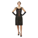 Costumes Australia Peaky Blinders Polly Gray Costume Adult Black_1