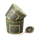 Costumes Australia Peaky Blinders Tableware Cake Cases & Toppers Adult Grey Gold_1