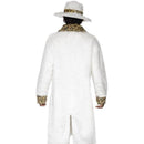 Costumes Australia Pimp Costume Adult White Aand Leopard Skin Faux Fur Coat Hat Trousers_2