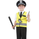 Costumes Australia Police Boy Costume Kids Yellow with Black_1