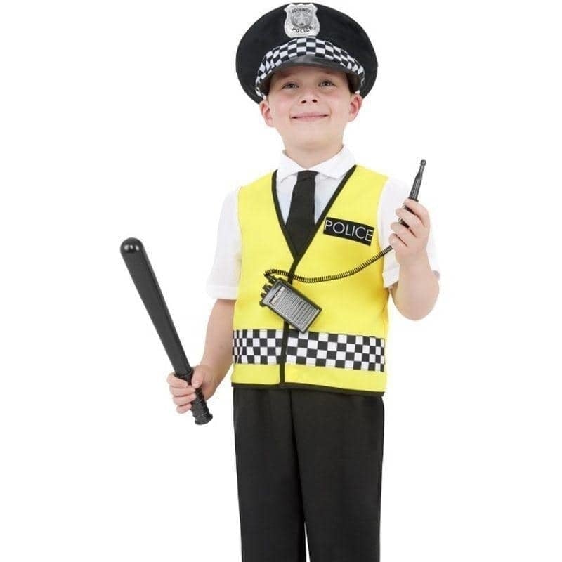 Costumes Australia Police Boy Costume Kids Yellow with Black_1