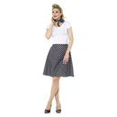 Costumes Australia Polka Dot Black Skirt 50s Adults_1