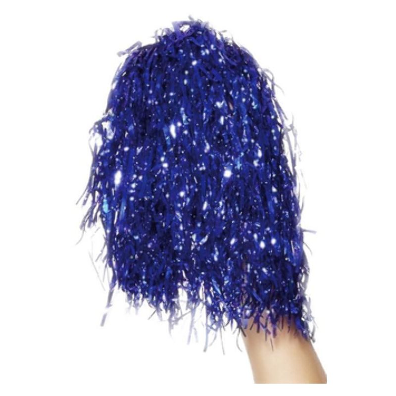 Costumes Australia Pom Poms Metallic Blue Adult_1