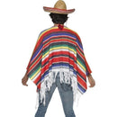Costumes Australia Poncho Adult Multi Coloured One Size_2