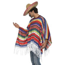 Costumes Australia Size Chart Poncho Adult Multi Coloured One Size