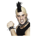 Costumes Australia Size Chart Punk Choker and Wristband Adult Silver