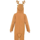 Costumes Australia Reindeer Costume Kids Brown Hooded Jumpsuit_2