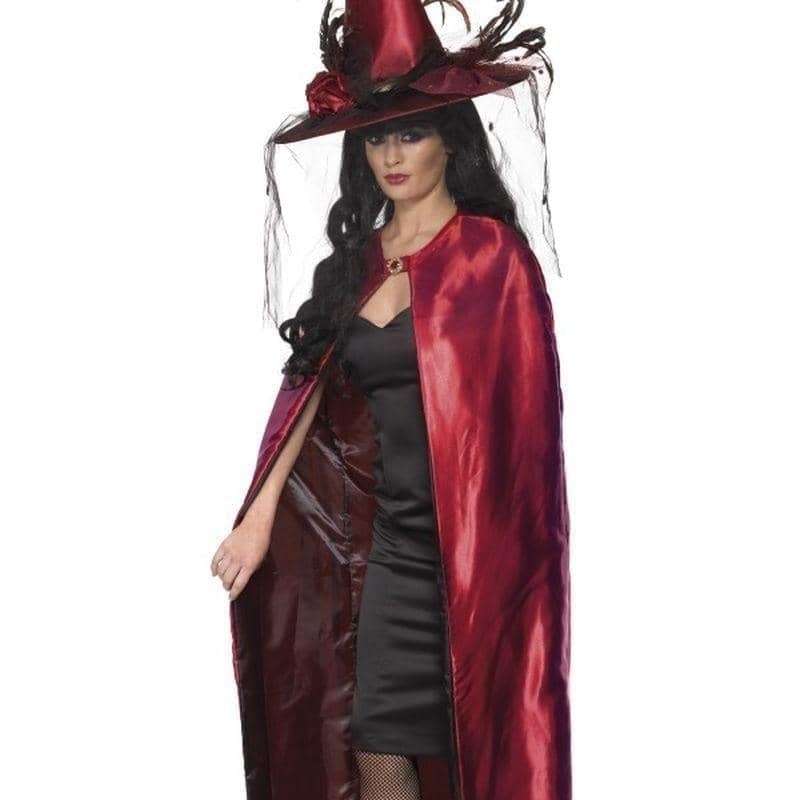 Costumes Australia Reversible Cape Adult Red Black_1