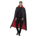 Costumes Australia Size Chart Reversible Vampire Cape Adult Black Red