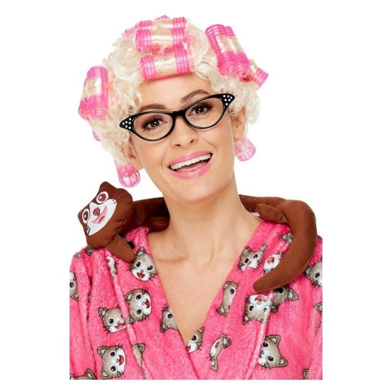 Costumes Australia Roller Granny Wig Adult Blonde Curlers_1