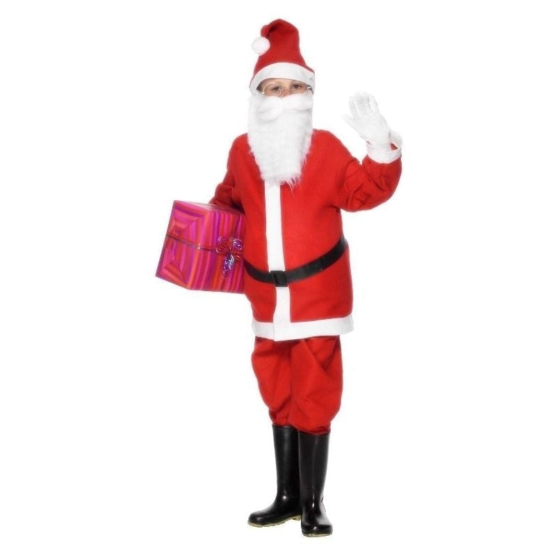 Costumes Australia Santa Boy Costume Kids Red White_2