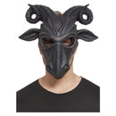 Costumes Australia Satanic Ram Mask Deluxe Adult Black Foam Latex_1