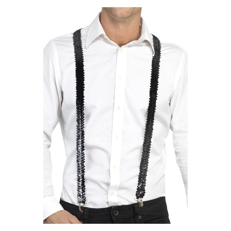 Costumes Australia Size Chart Sequin Braces Adult Black