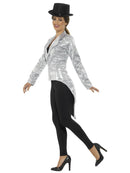 Costumes Australia Sequin Tailcoat Jacket Ladies Adult Silver_3