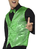 Costumes Australia Sequin Waistcoat Adult Green_3