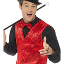 Costumes Australia Sequin Waistcoat Adult Red_1