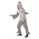 Costumes Australia Shark Costume Kids Grey Hooded Jumpsuit_2