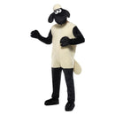 Costumes Australia Shaun The Sheep Costume Adult White Black Jumpsuit_2
