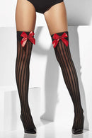 Costumes Australia Size Chart Sheer Hold Ups Adult Black Red Bows Sequin Hearts