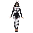 Costumes Australia Sinister Female Jester Costume Adult Black_5