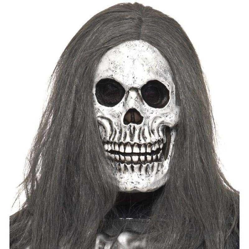 Costumes Australia Sinister Skeleton Mask Adult Grey_1