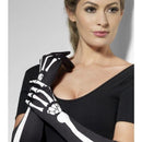 Costumes Australia Skeleton Gloves Long Black 46cm_1