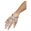 Costumes Australia Size Chart Skeleton Hand Bracelet Adult Silver
