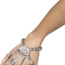Costumes Australia Skeleton Hand Bracelet Adult Silver_1