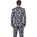 Costumes Australia Skeleton Suit Mens Black White Jacket Trousers Tie_2