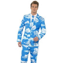 Costumes Australia Sky High Suit Stand Out Adult Blue White Cloud Jacket Trousers and Tie_1