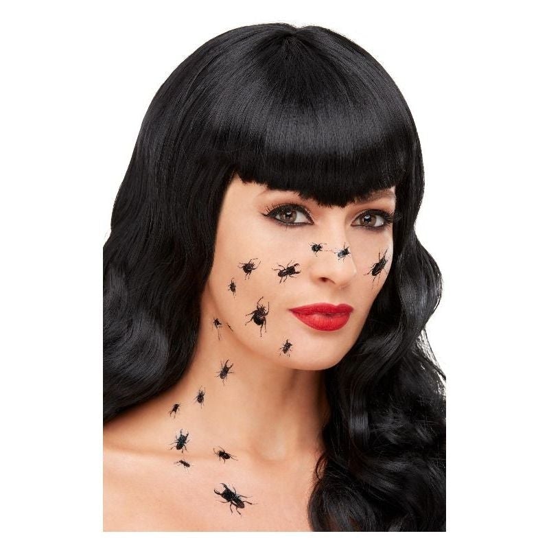 Costumes Australia Smiffys Makeup FX Creepy Bug Transfers Black_1