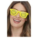 Costumes Australia Smiley Rave Glasses Yellow_1