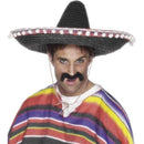 Costumes Australia Sombrero Straw Hat Adult Black_1