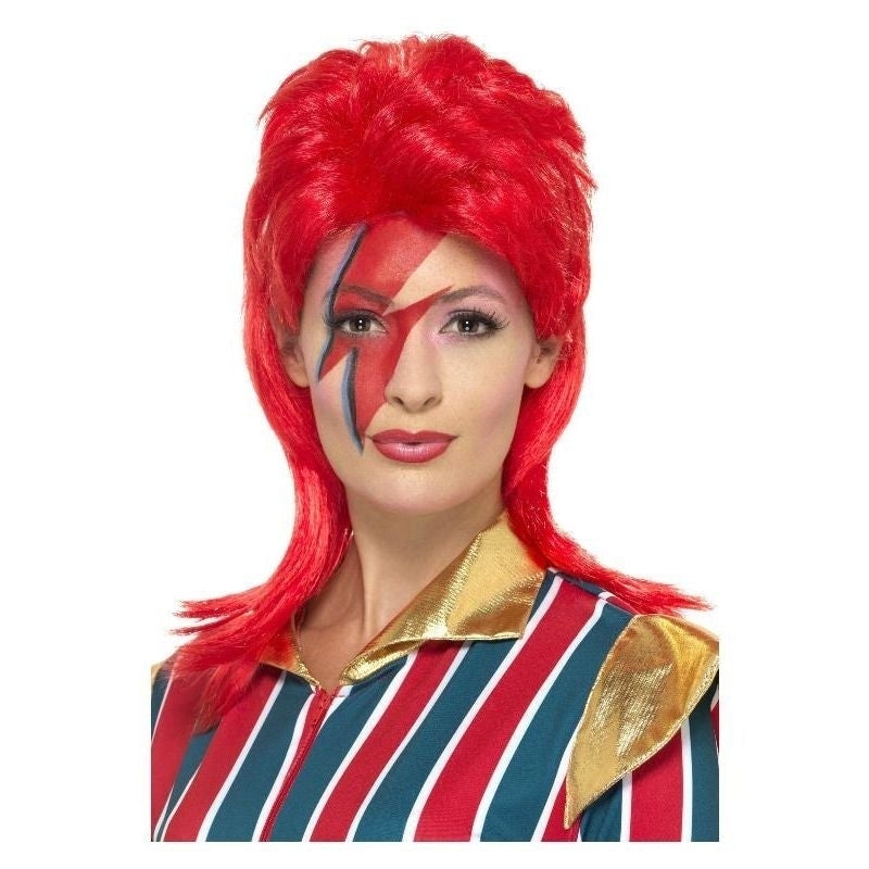 Costumes Australia Size Chart Space Superstar Wig Adult Red