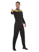 Costumes Australia Star Trek Voyager Operations Uniform Adult Gold Black Jumpsuit_4