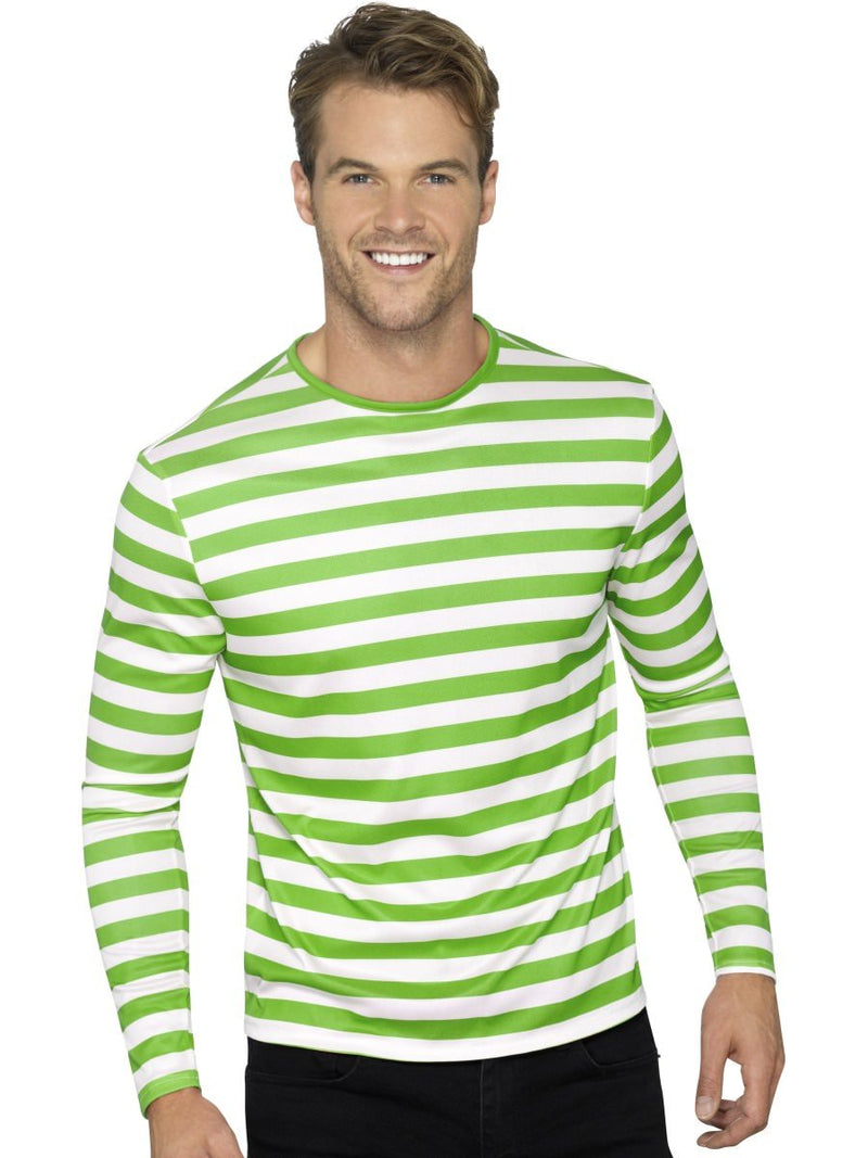 Costumes Australia Stripy Long Sleeve T-Shirt Green_3