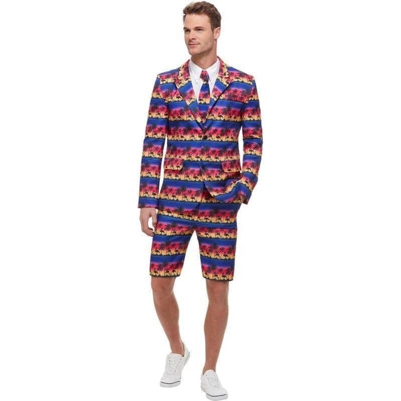 Costumes Australia Sunset Flamingo Suit Adult Blue_1