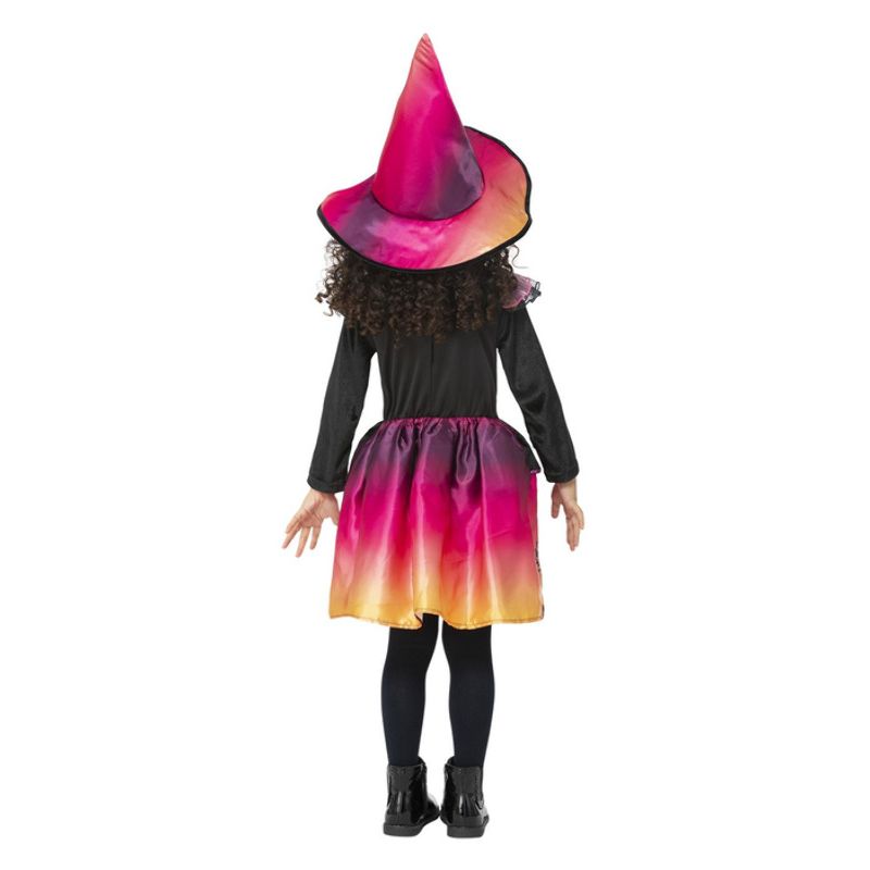 Costumes Australia Sunset Witch Costume Child White Pink Black Orange Red_2