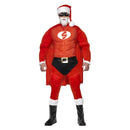 Costumes Australia Super Fit Santa Costume & Beard Red Adult_1
