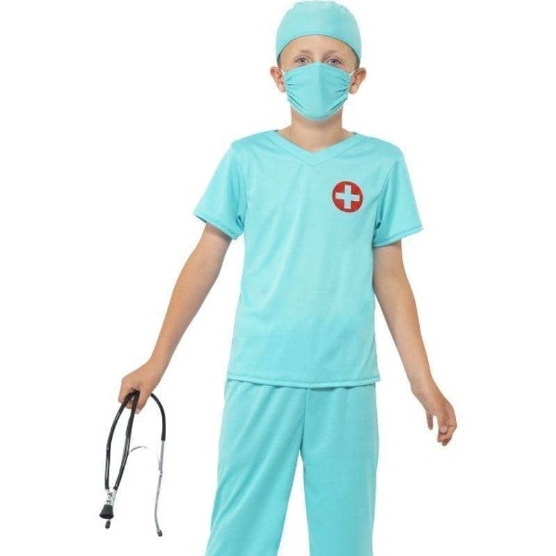 Costumes Australia Surgeon Costume Kids Blue_1