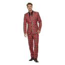 Costumes Australia Tartan Suit Adult Red_1