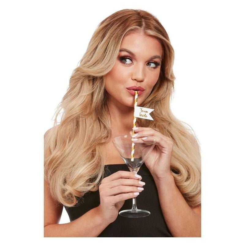 Costumes Australia Team Bride Straws Gold_1