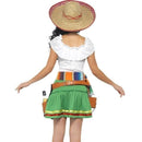 Costumes Australia Tequila Shooter Girl Costume Adult Green White Dress Top_2