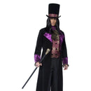 Costumes Australia The Gothic Count Costume Adult Black Purple_1