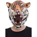 Costumes Australia Tiger Latex Mask Adult Orange Black_1