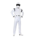 Costumes Australia Top Gear The Stig Racing Driver Costume Adult White Jumpsuit_1