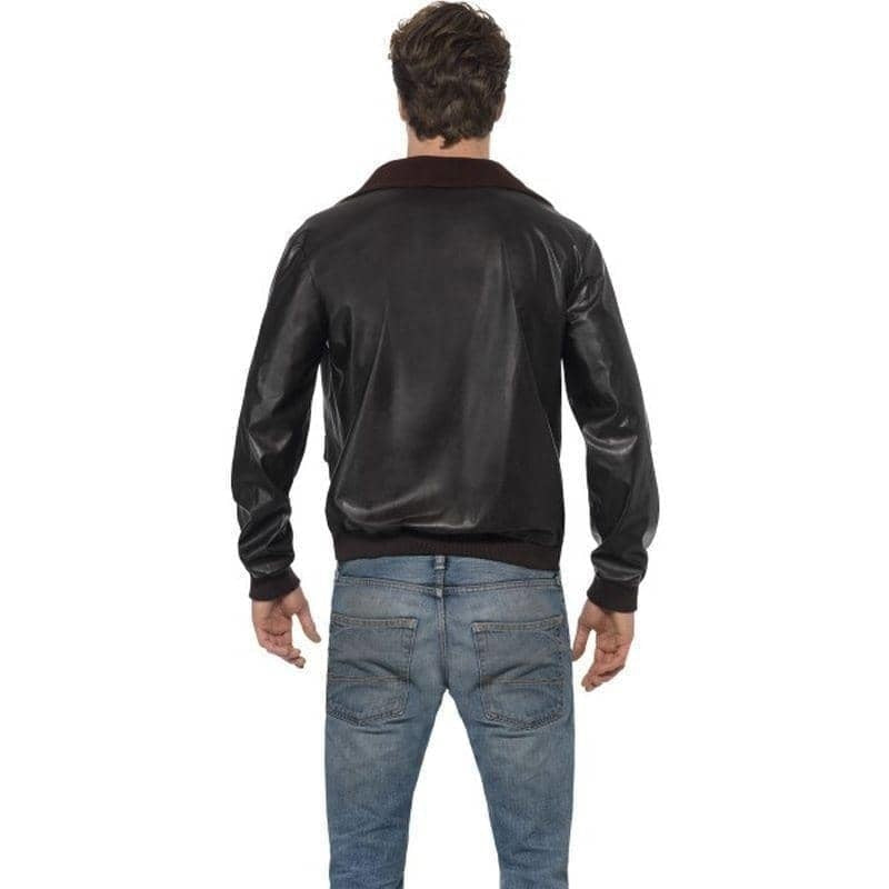 Costumes Australia Top Gun Bomber Jacket Adult Brown_2