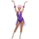 Costumes Australia Trapeze Artist Costume Adult Purple Bodysuit Gloves_1